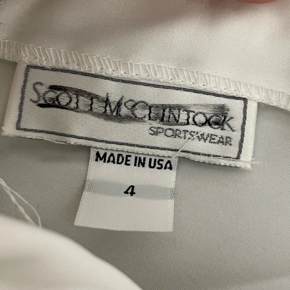 Scott McClintock Sportswear Vintage 80s White Lace Victorian Blouse Top Size 4 - Picture 7 of 8